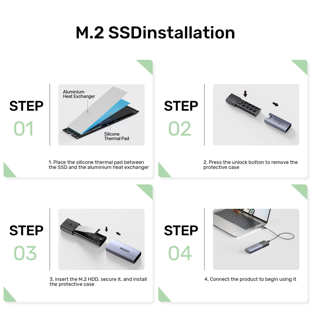 SolidForce Smart Anti-loss M.2 SSD Enclosure