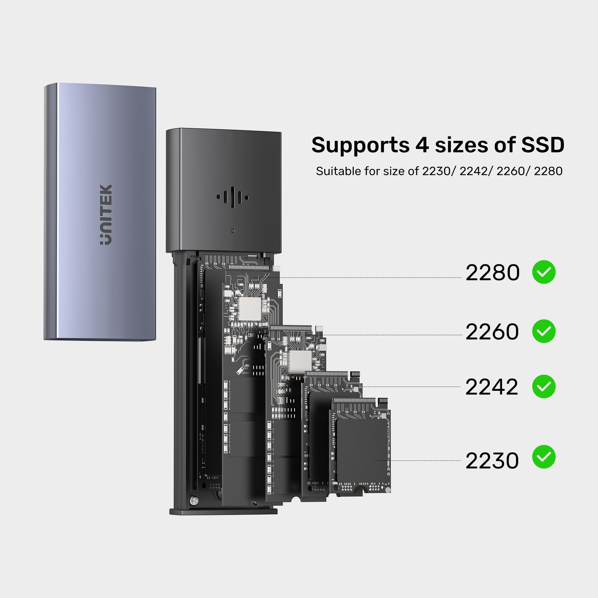 SolidForce Smart Anti-loss M.2 SSD Enclosure