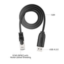 USB 2.0 to RJ45 Console Rollover Flat Cable