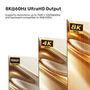 8K 60Hz DisplayPort to HDMI 2.1 Adapter