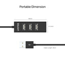 4 Ports USB 2.0 Hub (80cm Cable)