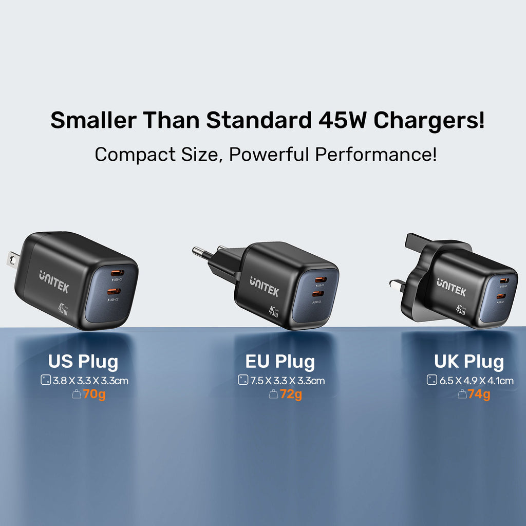 Zeno 45W GaN Wall Charger