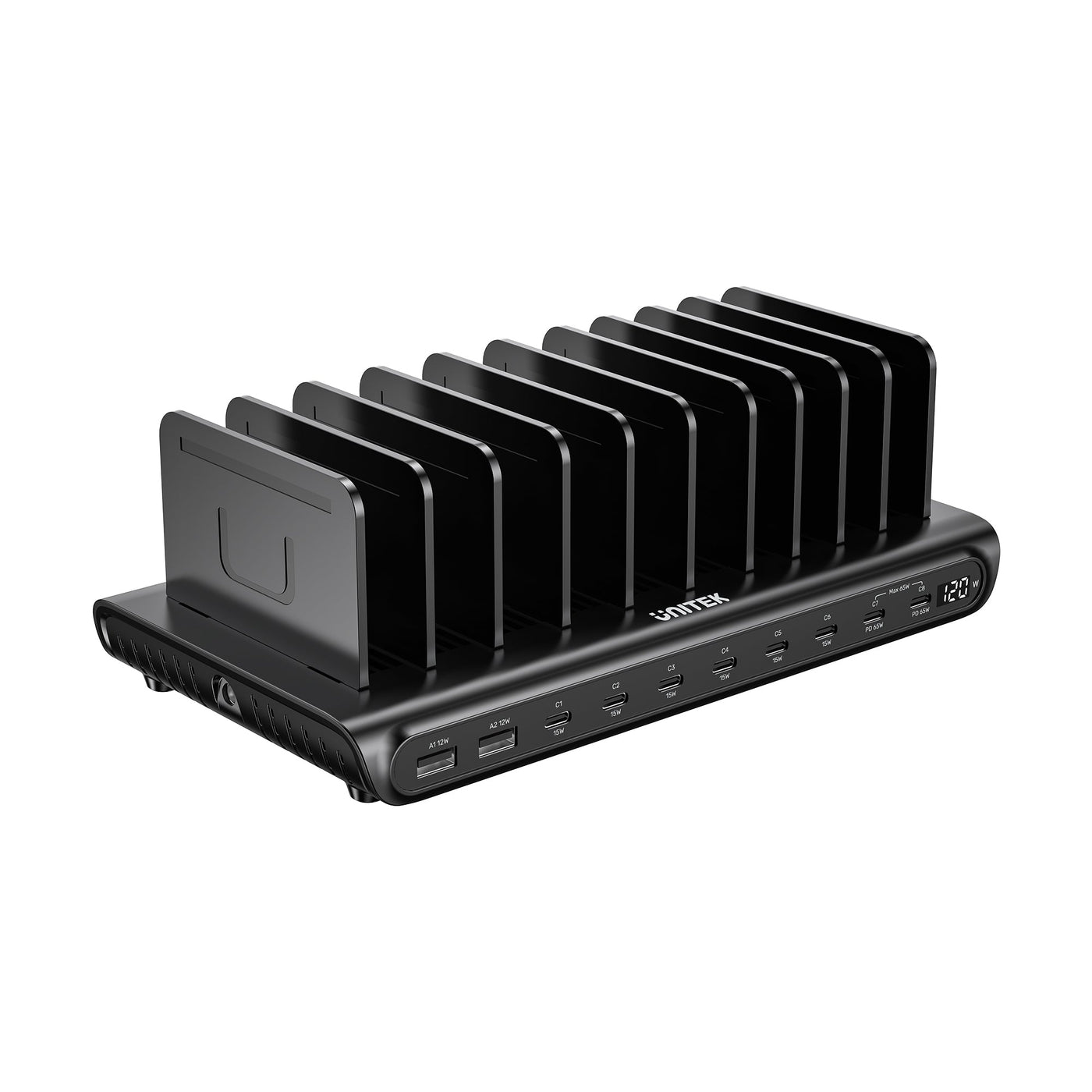 uCharge 120W 10-Port USB Smart Charging Station