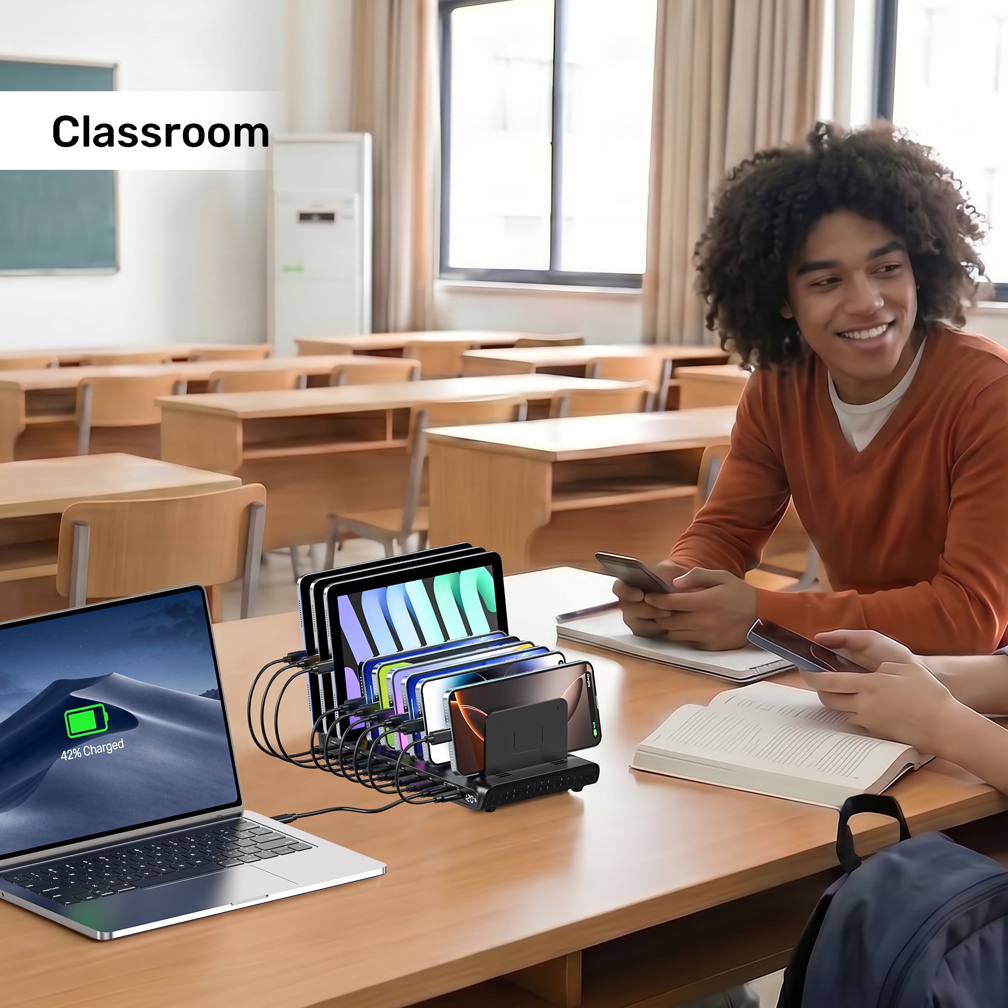 uCharge 120W 10-Port USB Smart Charging Station