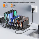 uCharge 120W 10-Port USB Smart Charging Station