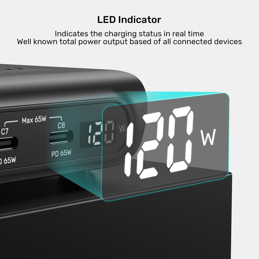 uCharge 120W 10-Port USB Smart Charging Station