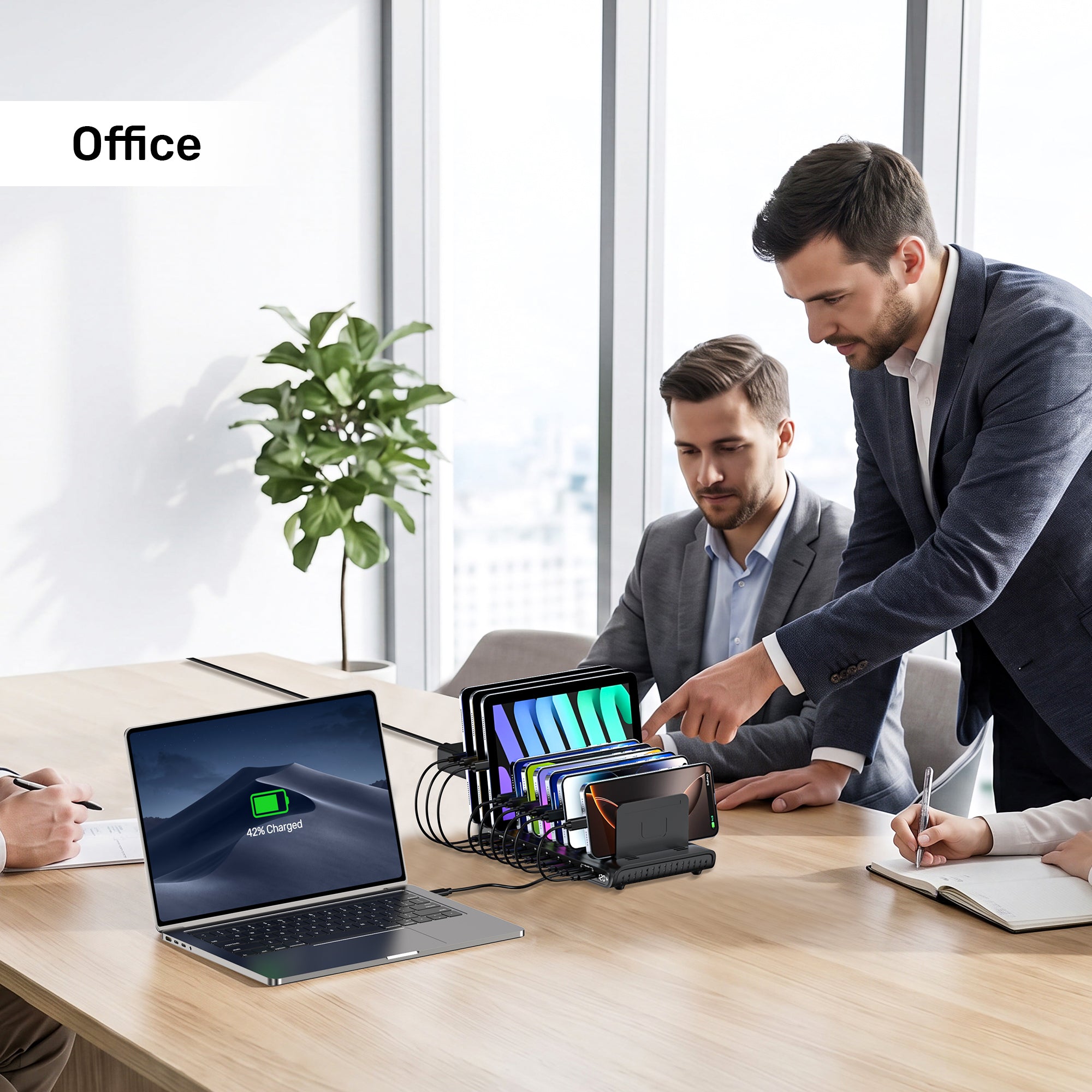 uCharge 120W 10-Port USB Smart Charging Station