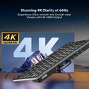 7-in-1 USB-C Ethernet Keyboard Hub