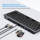 7-in-1 USB-C Ethernet Keyboard Hub