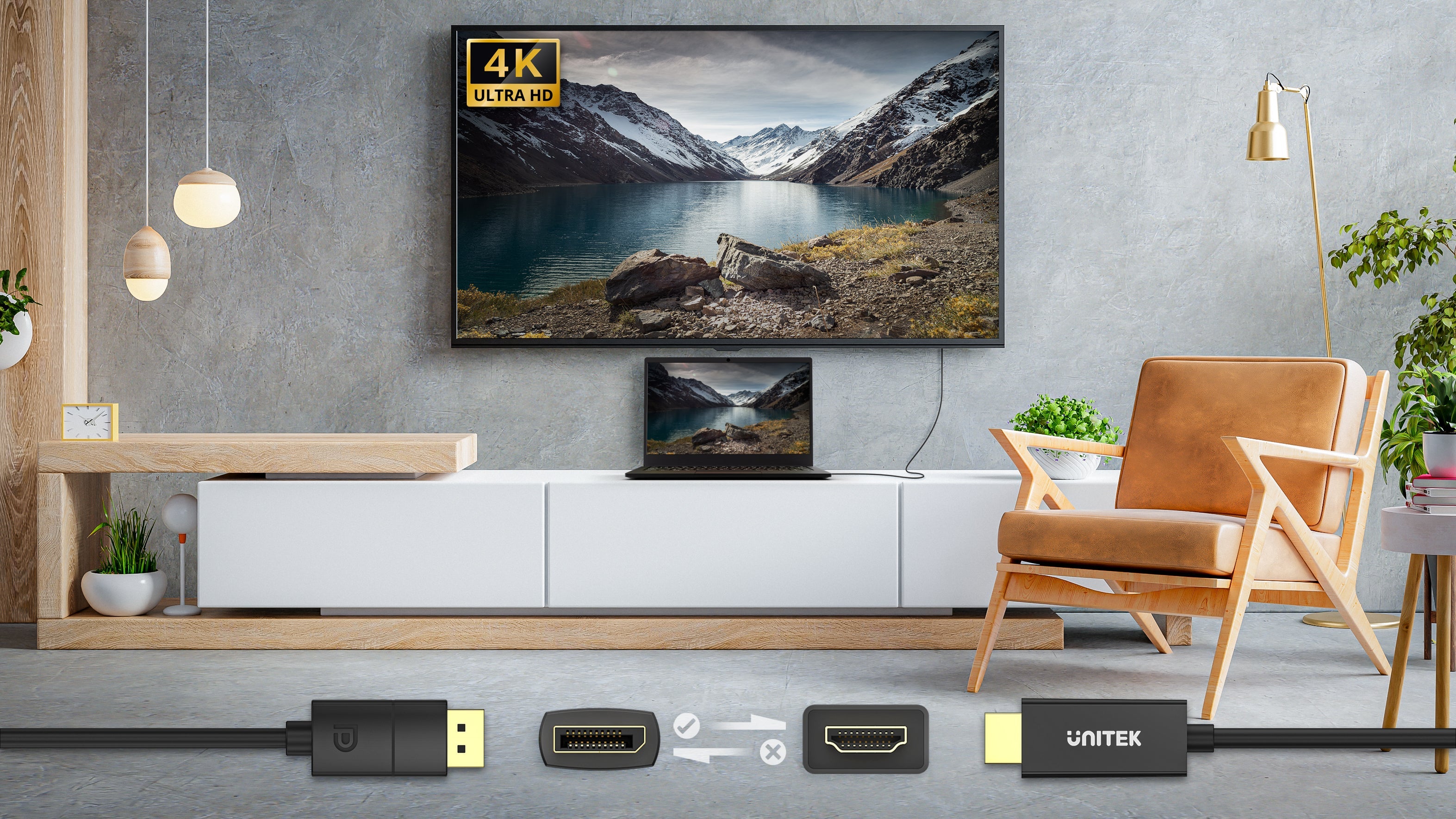 DP 1.2 to HDMI 4K Cable 1.8M