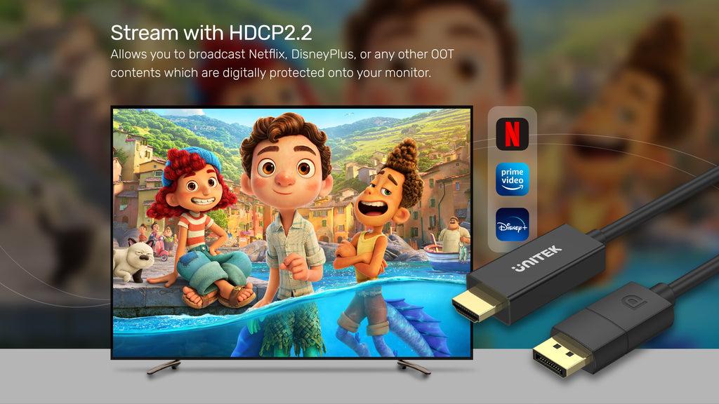 DP 1.2 to HDMI 4K Cable 1.8M