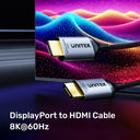 DisplayPort 1.4 to HDMI 8K Cable