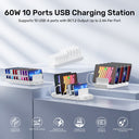 60W 10 Port USB Charging Station