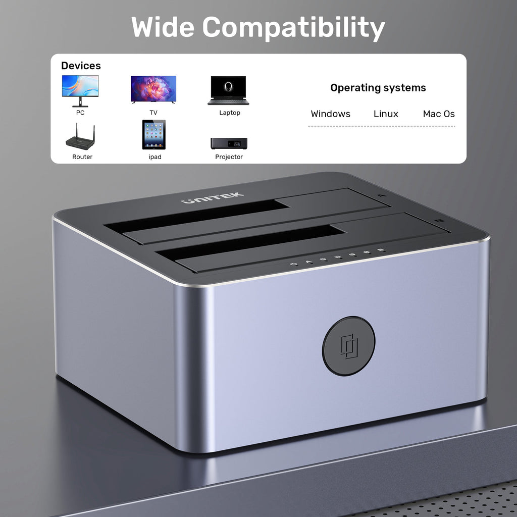 5Gbps Dual-Bay SATA Docking Station