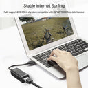 USB 3.0 to Gigabit Ethernet Adapter in Black