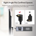 4K 60Hz High Speed HDMI Right Angle 90° Cable