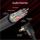 4K 60Hz High Speed HDMI Right Angle 90° Cable