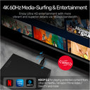 4K 60Hz High Speed HDMI Right Angle 270° Cable