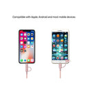 2-in-1 USB 2.0 to Micro USB Multi Charging Cable with Lightning Adapter in Rose Gold