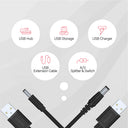 USB to DC 3.5 Power Cord