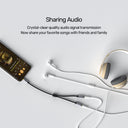 3.5MM AUX Audio Cable with Two Female Socket For Audio Sharing