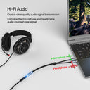 3.5mm AUX Audio Cable with Two Male Jack For Audio In & Out