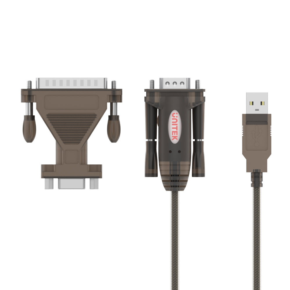 USB to Serial RS232 Cable with DB9F to DB25M Adapter