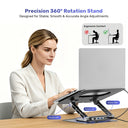 Laptop Stand with Detachable USB-C Hub