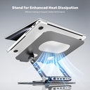 Laptop Stand with Detachable USB-C Hub