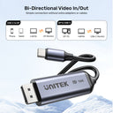 16K USB-C to DisplayPort Bi-Directional Cable