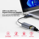 USB-C / USB-A to Gigabit Ethernet Adapter