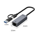 USB-C / USB-A to Gigabit Ethernet Adapter