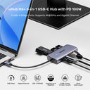 uHub H6+ 6-in-1 USB-C Hub with PD 100W