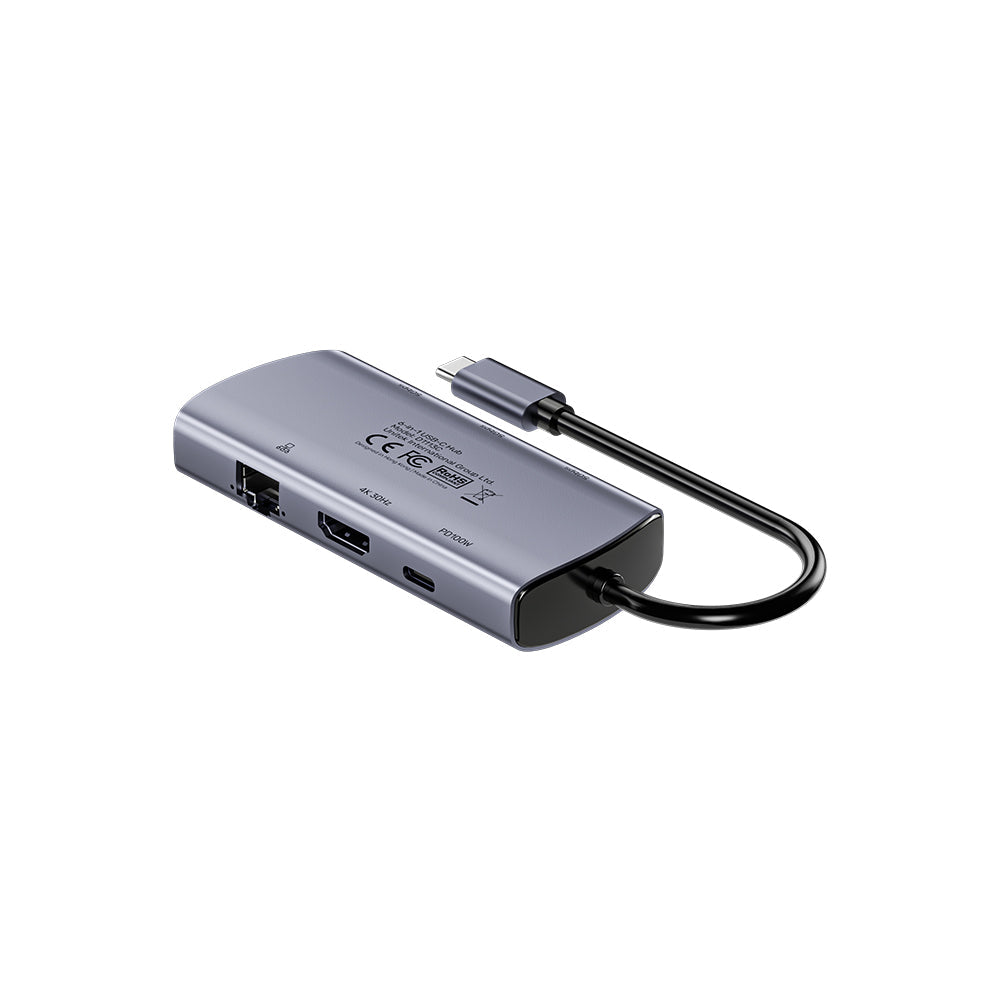 uHub H6+ 6-in-1 USB-C Hub with PD 100W